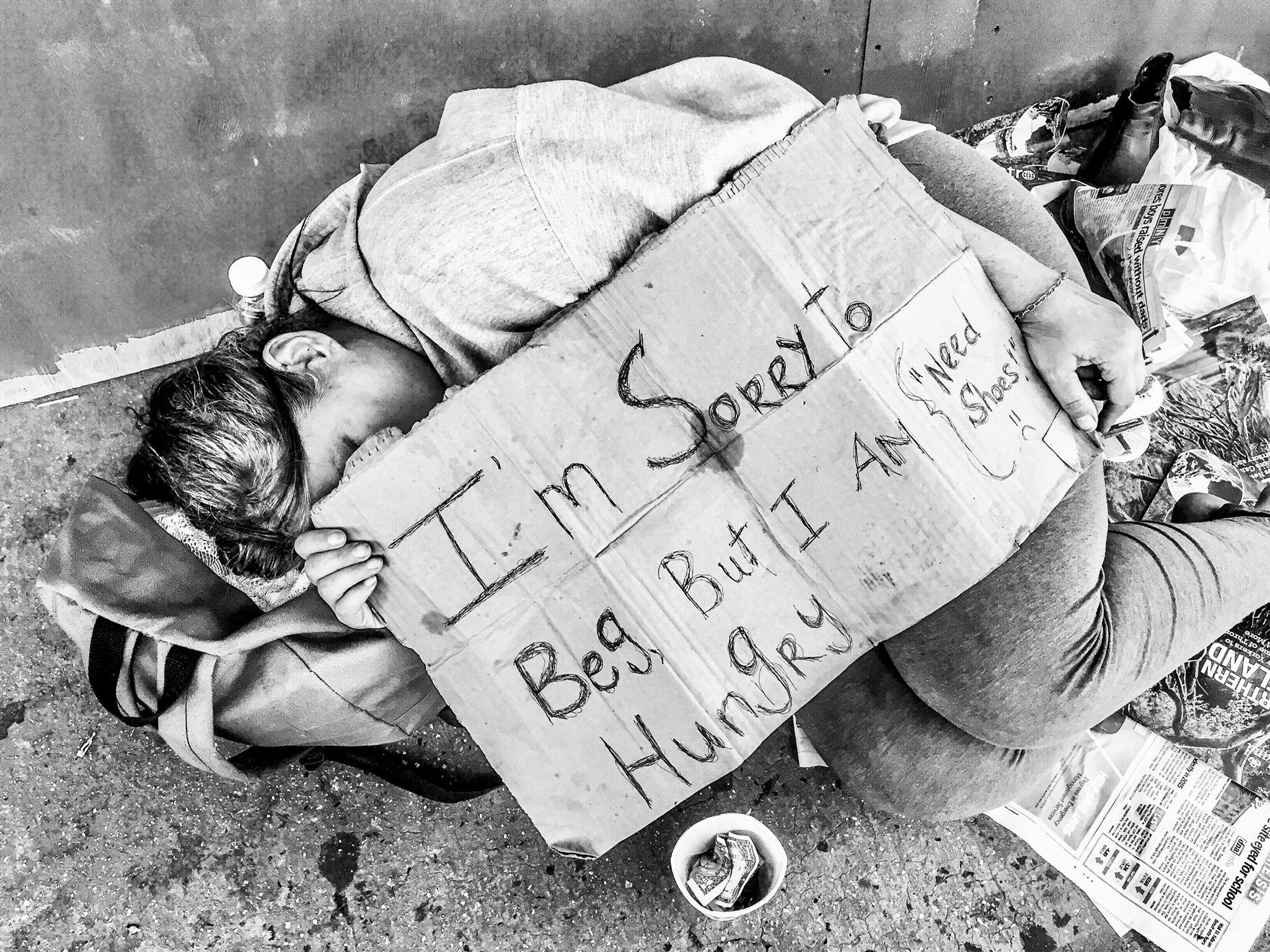 face the homeless